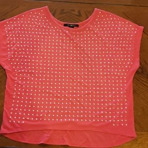 89th & Madison short sleeve with beads